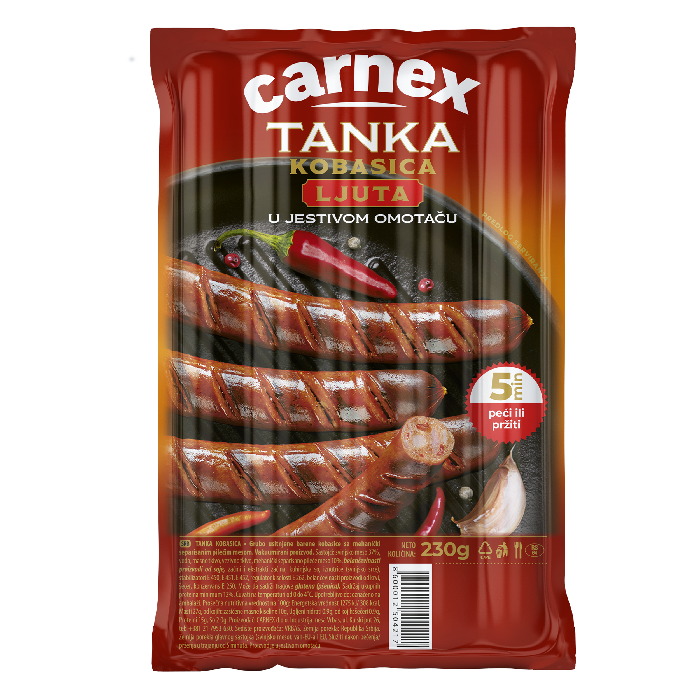 Tanka ljuta grill kobasica 230 g